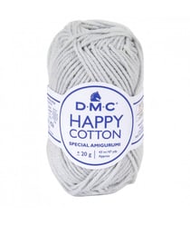 Pelote de 20Gr - coton spécial Amigurumi HAPPY COTTON - PPSC - Oeko Tex- Dmc 757 Gris