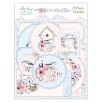 Tags éléments décoratifs en papiers scrapbooking carterie ELODIE