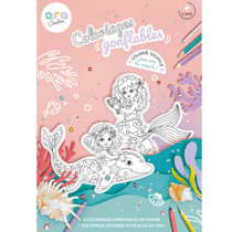 Coloriages gonflables - 2 Sirènes à colorier - ARA CREATIVE