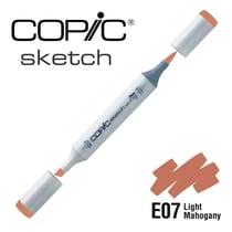Copic - Marqueur à l'alcool Copic Sketch E07 Light Mahogany