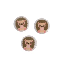 Bouton 2 trous enfant hérisson