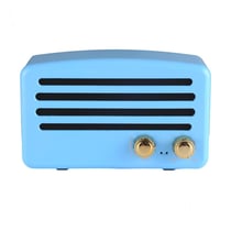 Enceinte Bluetooth Portable V4.2 Stéréo MIC Intégré Appels Mains-Libres FM AUX TF Bleu YONIS