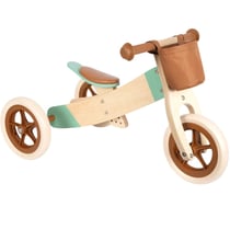 Draisienne Tricycle 2 en 1 Maxi Brun caramel