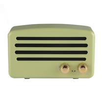 Enceinte Bluetooth Portable V4.2 Stéréo MIC Intégré Appels Mains-Libres FM AUX TF Vert YONIS
