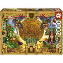 Puzzle 2000 pièces MONTAGE AZTeQUE MAYA - Educa - Astrologie et ésotérisme
