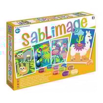 Sablimage animaux sud-americains - sable colore - sentosphere - 8811 - loisir creatif