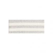 Bobine 25m Galon bandes argent/ecru