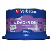Verbatim DVD+R DL double couche 8x argent mat - 50 pièces