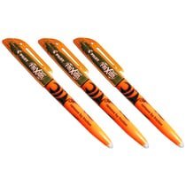 Lot de 3 surligneurs effaçables pointe biseautée 3,8 mm - PILOT - FRIXION light - Orange