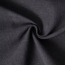 Tissu Toile Polycoton aspect Lin Alix uni Noir