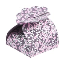 Boite en papier Florets Taj 5 pièces Prune