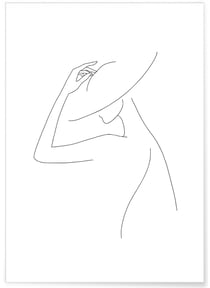 Affiche Line Art Women 3 | A3 : 29,7x42cm