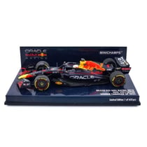 Voiture Miniature de Collection - MINICHAMPS 1/43 - RED BULL RB18 - Winner Canadian GP 2022 - Blue / Red / Yellow - 417220901