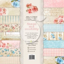 8 papiers scrapbooking 30.5 x 30.5 cm LemonCraft SENSE AND SENSIBILITY