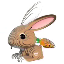 Eugy 3D Modèle: ANIMAL DE FERME / LAPIN 7,1x3,4x6,5cm, en carton, en boîte, 6+