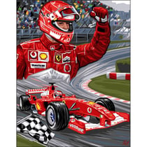 Princesse - Canevas antique Le champion Rafael Angelo 50x65cm