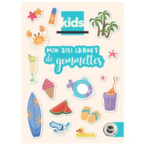MégaCréa DIY - Carnet de gommettes La Plage 1,2 à 7,3 cm 119 pièces