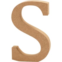 Lettre, S, H : 13 cm, ép. 2 cm, 1 pièce