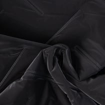 Tissu Doudoune matelassé Mila déperlant  uni Noir