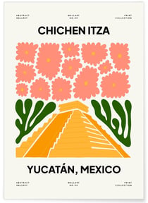 Affiche Mexique Yucatán | A3 : 29,7x42cm