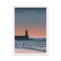 Affiche 50x70 cm - Les Landes Version 3 - TuroMemoriesStudio