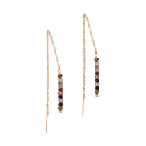 Boucles d'oreilles pendantes Lumia en pierres Tourmaline