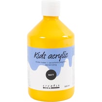 Peinture Acrylique Mate, jaune, 500 ml/ 1 flacon