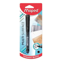 Marqueur - Indélébile - Permanent - Noir - Pointe fine 1mm - Maped Custom
