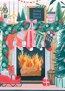 Cheminée de Noël