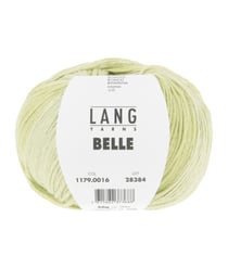 Pelote de Coton à tricoter et crocheter BELLE - Lang Yarns 16 Vert