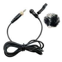Microphone Sans Fil Lavalier 3.5mm Avec Couvre-Vent En Fourrure De Lapin YONIS