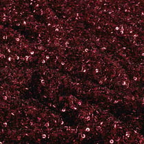 Tissu Maille Sequins extensible uni Rouge