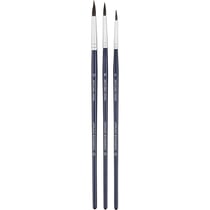3 pinceaux - Ronds - Aquarelle - Petit-gris - Poils naturels - n°4/8/12 - Lefranc Bourgeois