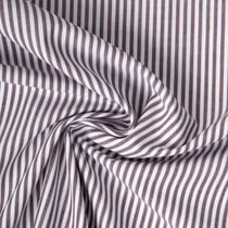 Tissu Rayures Coton rayé Marron