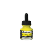 Encre Acrylique en flacon - ton jaune de cadmium citron - Sennelier