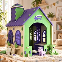Cabane de jeu en mousse Maison Roomy - Tiny - Vert