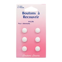 Bouton nylon à recouvrir - 29 mm - 4 pcs