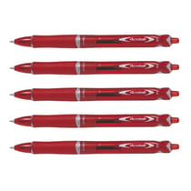 Lot de 5 stylos à bille PILOT - Acroball Begreen - Rouge - Pointe moyenne