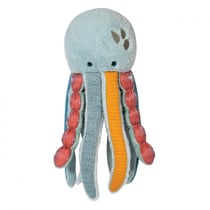 Peluche meduse multicolore - 40 cm - Histoire D'Ours