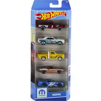 Pack de 5 véhicule s hot wheels : mopar - mattel - htv48 - set voitures miniatures