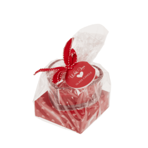 Bougie en forme de cœur - Avec coffret cadeau - Idée cadeau - St Valentin - Fête des mères