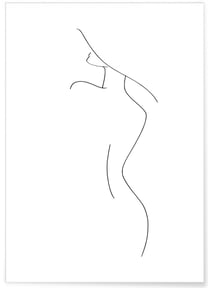 Affiche Line Art Women | A3 : 29,7x42cm