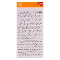 Lettres et Chiffres Transfert Noir 12mm