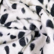 Tissu Velours Peau de bête Dalmatien