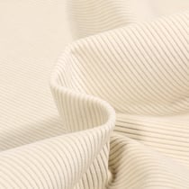 Tissu Velours d'ameublement côtelé Lena Ecru