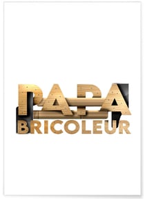 Affiche Papa bricoleur 2 | A3 : 29,7x42cm