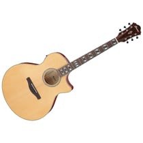 AE170 NTR Natural Gloss Top + Red Gloss Ibanez