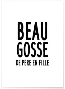 Affiche Père fille | A3 : 29,7x42cm
