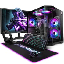 Vibox VI-63 PC Gamer Complet • 22 pouces Écran • AMD Ryzen 3 3200G 4,0 GHz • Radeon Vega 8 • 16 Go RAM • 2 To HDD • 240 Go SSD • Windows 11 • WiFi