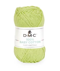 Coton à tricoter 100% Baby Cotton - DMC - certifié Oeko-Tex 779 Vert